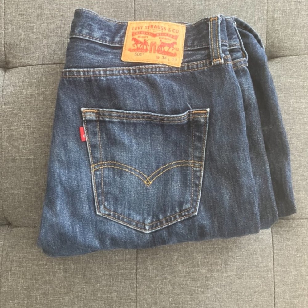 Levi's 501s Blue Jeans Men's 34/30